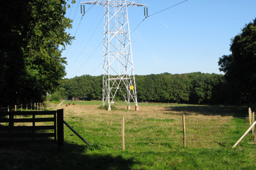 Uitzicht glooiende landbouwgrond